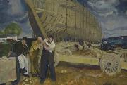 George Bellows Builders of Ships oil on canvas